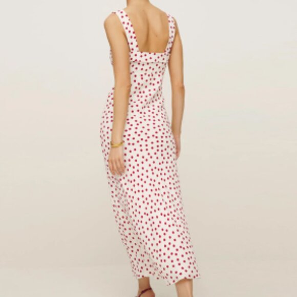 reformation vintage polka-dot print halter dress - Picture 3 of 4